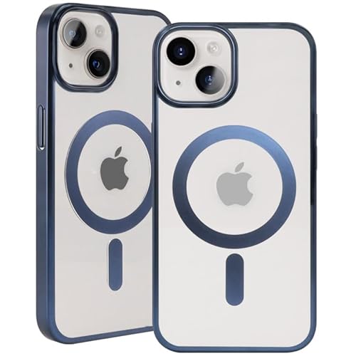 ZENIX DESIGN TECH iPhone14 �p �P�[�X �w�ʃN���A Magsafe�Ή� ���� ���C�����X�[�d �y�� ���^ ZX-titanium (�u���[�`�^�j�E��)