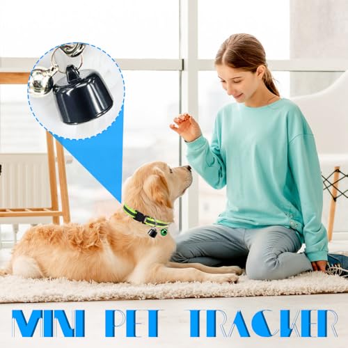 BIZOI GPS Tracker Katze Hund, Mini Hundetracker ohne ABO, Katze GPS Tracker Hund Kompatibel mit iOS ＆ Android, Weltweite Standortverfolgung, Positionsverlauf, Bluetooth Haustierortungsgerät