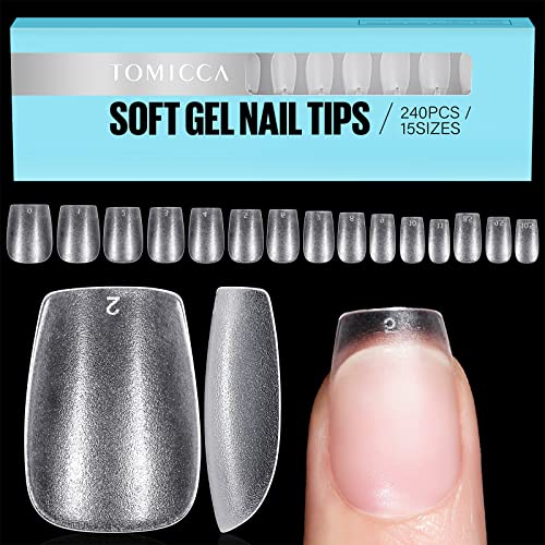 TOMICCA Extra Short Coffin Nail Tips - Image 2