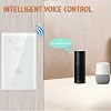 Commutateur de Lumière - Smart Light Switch pour Smart Home, 2.4GHz WiFi Commutateur Sans Fil pour la Lumière avec Blanc Touch Glass Panel, app & Smart Light Switch avec Minuterie pour la Maison