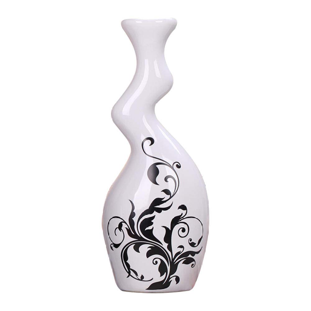 Statuetka figurka rzeźba do domu ozdoba biuro półka na książki Deco ceramiczny wazon nowy dom dekoracja nowoczesna dekoracja domu abstrakcyjny wazon czarno-biały wazon