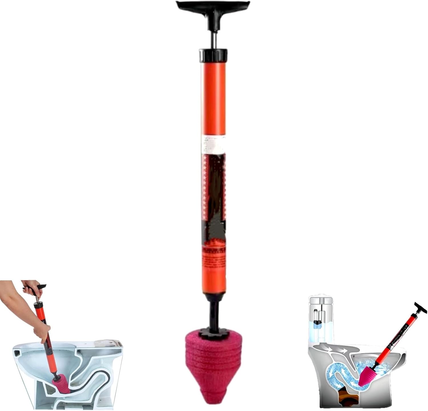 High Pressure Toilet Unblock a Shot,Toilet Plunger,Drain