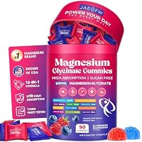 90-Count Magnesium Glycinate Gummies w/ CoQ10, Vitamin D3 & B only .00-.99: eDeal Info