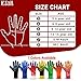 EFAH SPORTS Soccer Goalkeeper Gloves for Boys Kids Children Youth Adult Professional Goalkeeping Glove with Strong Grip Protection Palms (Red, Size 5 Suitable for 9 to 12 Years Old)
