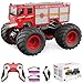 Desdoni Remote Control Car, RC School Bus for Kids, RC Monster Truck Toy 2.4GHz 1:18 Scale Model Vehicle with LED Lights Sounds Racing Sport Toy Car for Adults Boys Girls Kids Gift 2Pcs Batteries
