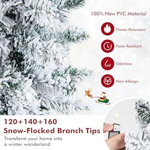 Goplus Set of 3 Artificial Snow Flocked Christmas Tree, 3' 4' 5' Slim Pencil Xmas Tree with Silver Metal Buckets, Faux Potted Christmas Trees for Front Porch Entrance Indoor Holiday Office Home Decor Goplus Set of 3 Artificial Snow Flocked Christmas Tree 3 4 5 Slim Pencil Xmas Tree with Silver Metal Buckets Faux Potted Christmas Trees for Front Porch Entrance Indoor Holiday Office Home Decor