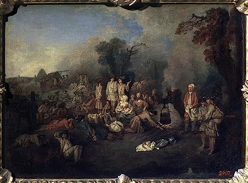 Affiche Impression d'art Bivouac de Watteau pour créer un salon chaleureux