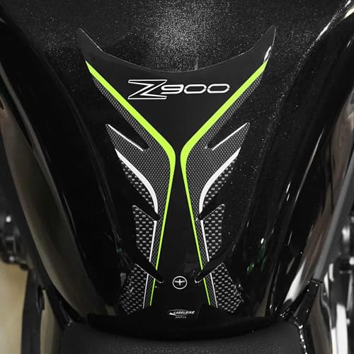 labelbike - Pegatina 3D Moto Tanque Protección y Decoración de Resina compatible con KAWASAKI Z900 - Color verde carbón