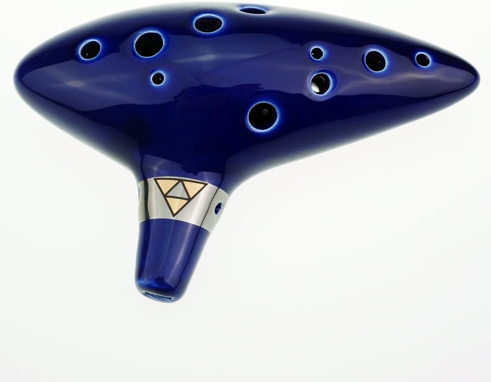 Cheffort 12 Hole Ocarina From Legend of Zelda,Alto C Ocarina with Protective Bag,Song Book,finger Chart,Ocarina Strap,great Gift Idea