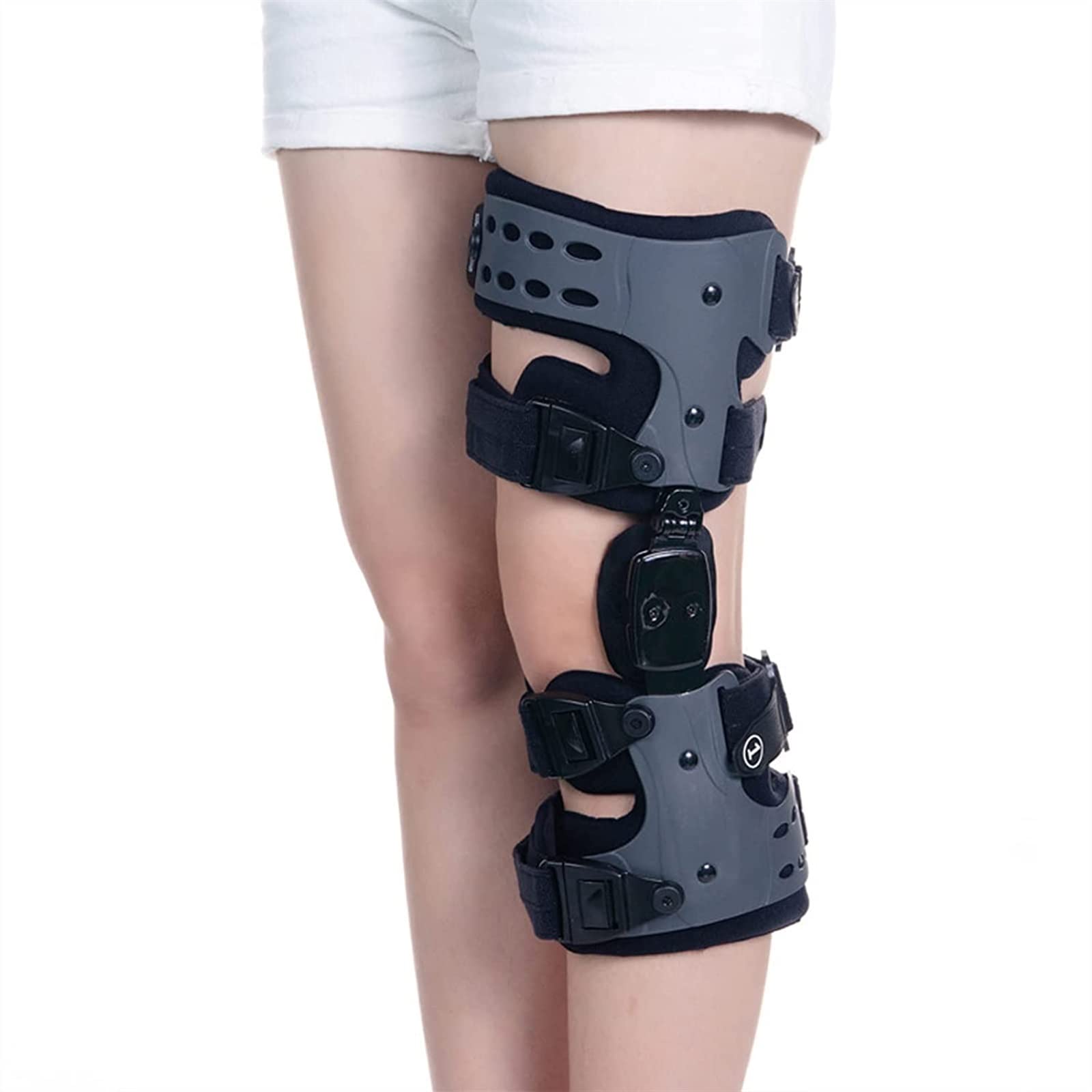 Rodilleras Ortopédicas con Bisagra, Estabilizadoras Y Soporte para Ligamentos Cruzados Anteriores Y Colaterales, Tendones, Lesiones Deportivas, Ligamentos Y Meniscos. Ant,Left-A