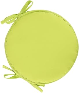 Homehome 2 tamaños lavables redondos multicolor cojines para silla, adecuados para jardín, terraza, cocina, oficina y comedor al aire libre (amarillo de 30 x 30 cm)