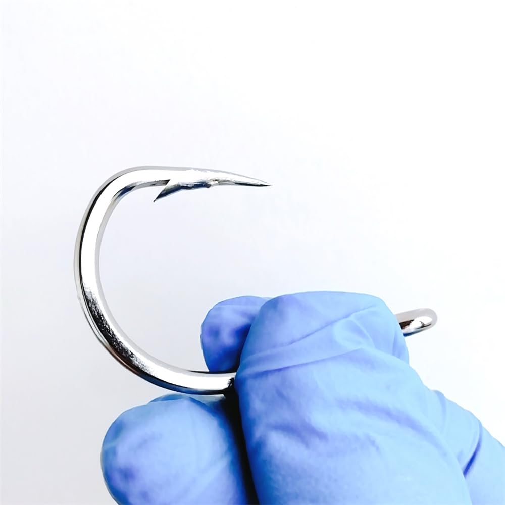 Circle Hook Jig Heads Ami da pesca in acciaio inossidabile Esche vive Ami da pesca Acqua dolce Acqua salata Accessori for la pesca in mare