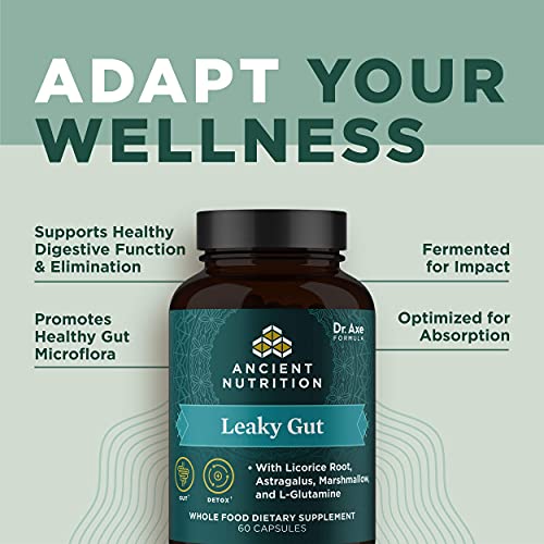 Ancient Nutrition Gut Health Supplement Leaky Gut Capsules, 60ctFormulated with Licorice Root, Astragalus, Marshmallow, and L-Glutamine, Gluten Free, Paleo and Keto Friendly, 60 Ct - Image 6