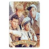 KENSILO Andy Griffith Show Men of Mayberry Cast Retro Classic TV Wall Art Decor Metal Tin Sign 8 x...