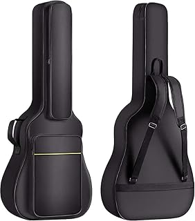 Star House Blue Guitar Bag Durable Padded Guitar Cover Bag case for All Size of Acoustic Guitar (Black L)