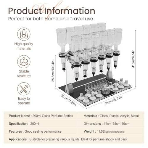Distributeur de parfum 200 ml avec ensemble de 12 mini-accessoires - 3