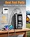 Portable Jump Pack with Air Compressor,65W Fast Charge 180PSI Cordless Electric Tire Inflator with Digital Pressure Gauge,Jump Starter Auto-Off for Car Bicycle Inflatable,Battery Booster with Light