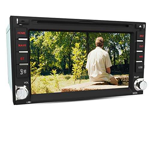 AWESAFE Autoradio 2 din Android 13 Universel Voiture Modèles Écran de 6.2 Pouces Supporte GPS CD DVD WiFi Bluetooth5.0 FM AM RDS USB SD AUX Commande au Volant