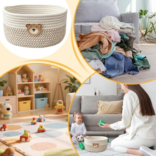 Aufbewahrungskörbe | Baumwollkordel Korb für Hundespielzeug | Baumwoll Organizer Box Deko Geschenk Für Zuhause
