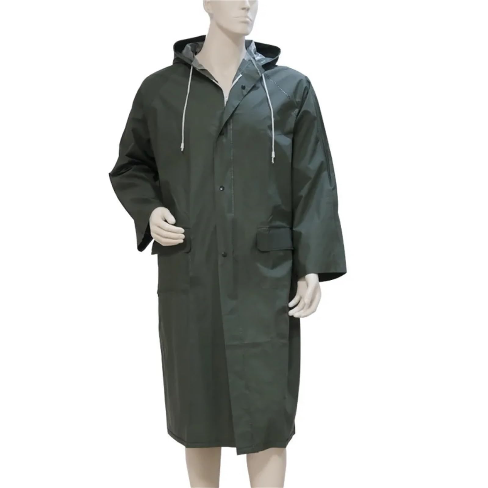 Poncho Pluie Imperméable Imperméable épais une pièce, protection du travail en extérieur, coupe-vent à double usage, poncho d'équitation