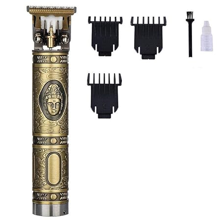 Trimmer Men Rewup My Hero Marvel: Venom,Professional Rechargeable Cordless Electric Hair Clippers Trimmer Hair Cutting Kit with 4 Guide Combs for Men T-Blade Hair Trimmer Waterproof (Gold)