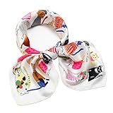 35' Silk Like Scarf Women's Large Satin Square Hair Scarves Wraps Cat Pattern Headscarf for Sleeping