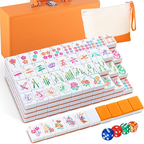 Set Completo Mahjong Americano Con Estuche Portátil