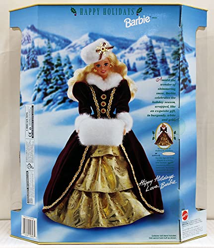 Barbie Happy Holidays Navidad 1996 miniatura 2