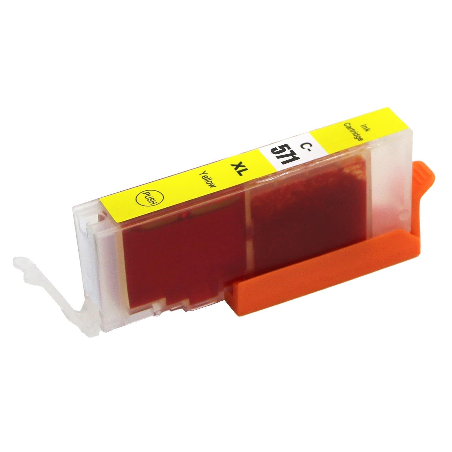 1 Go Inks Yellow Ink Cartridge Canon CLI-571Y Compatible/Non-OEM for Pixma Printers