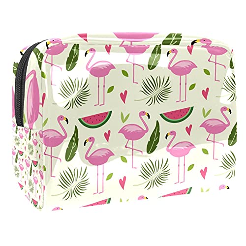 Trousse de maquillage blanche pastèque pour sac de voyage et vacances