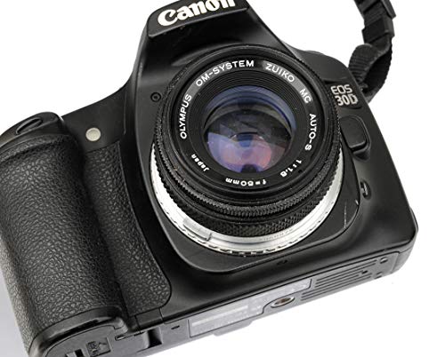 Fotasy Olympus Om Mount Classic Lens To Cannon Ef Ef-S Dslr Adapter, Om Ef Adapter, Om Efs, Infinity Focus, Compatible With Canon Eos 6D 5D Mark Iv Iii Ii 1Ds 1D 7D Ii 90D 80D 70D 1300D 1200D 760D #TOP3