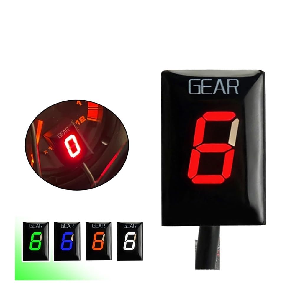 Indicatore Digitale di Marcia per Moto FZ1 FZ1N FZ1S FZ 1 1N 1S YZF-R1 Fz-16 Fz16 FZ8 Accessori per Moto Indicatore di Marcia Supporto ECU Visualizzazione velocità Marcia (Staffa Blu)