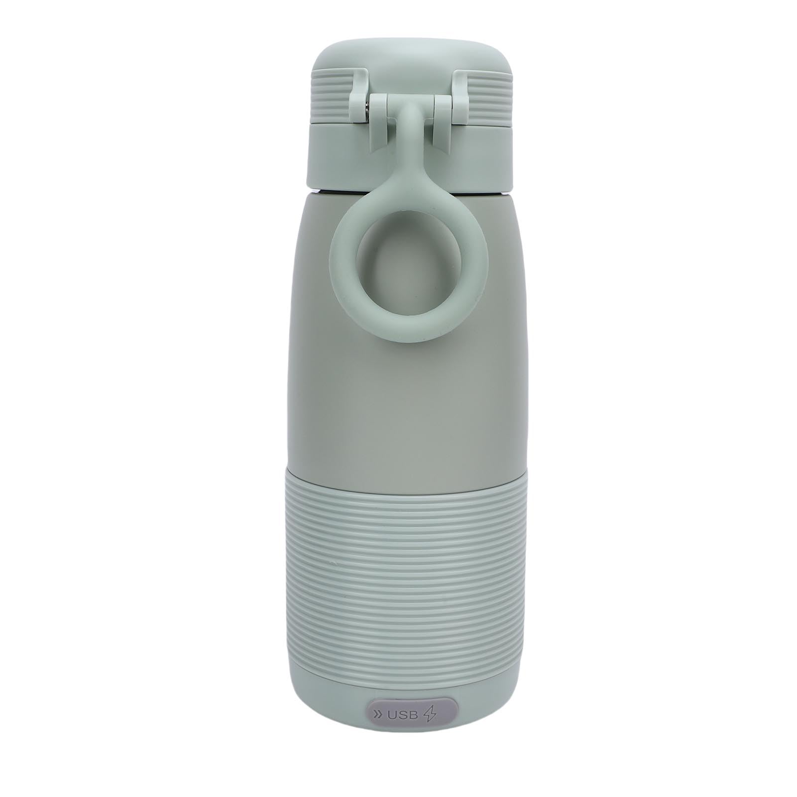 Jiawu Scaldalatte Portatile Ricaricabile Scaldabiberon da Viaggio a Riscaldamento Rapido per Viaggi in Auto, Materiale in Acciaio Inossidabile (350 ml 5000 mAh)