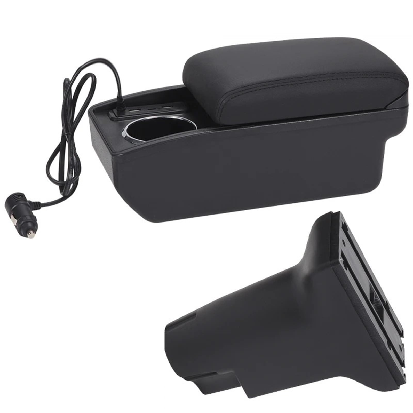 Byhgfdea A2 Fast Charging Armrest Storage Box For Fiat 500 2012-2025 Car Armrest Box Storage Dedicated Retrofit Parts Interior Accessories