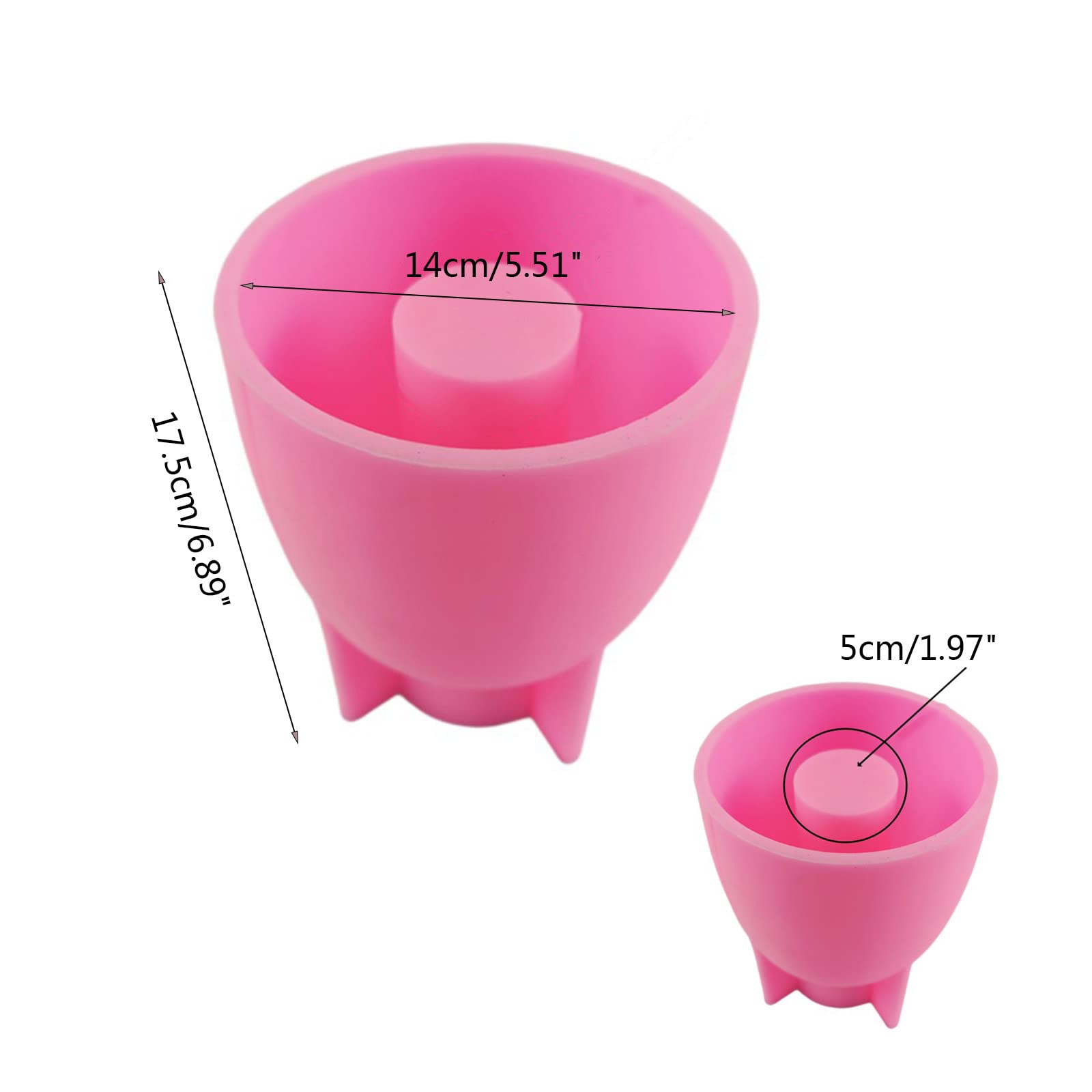 Molde de silicona para hormigón, para hacer macetas, yeso, cemento, decoración en maceta, herramienta de organización de flores