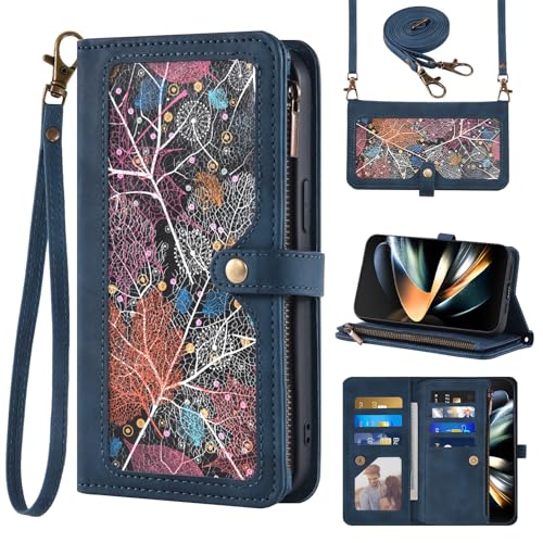 Étui Samsung Galaxy Z Fold 4 5G avec porte-carte et verre trempé