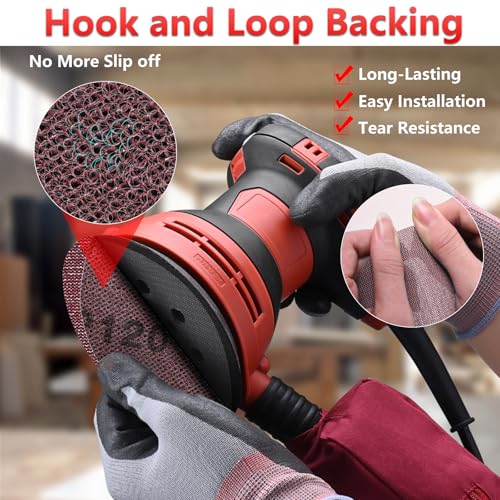 Image of 50 Pcs 6 Inch Mesh Sanding Disc for Random Orbital Sander 240 Grit | Hook and Loop, Anti-Clogging, Dust Free Round Sandpaper for Between-Coats Sanding, Fine Wood and Clear Coat Preparation