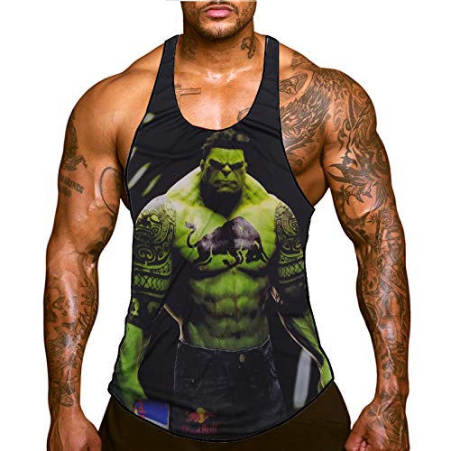 Regata Fitness Machao Masculina Academia Hulk 3d Dry Fit (M)