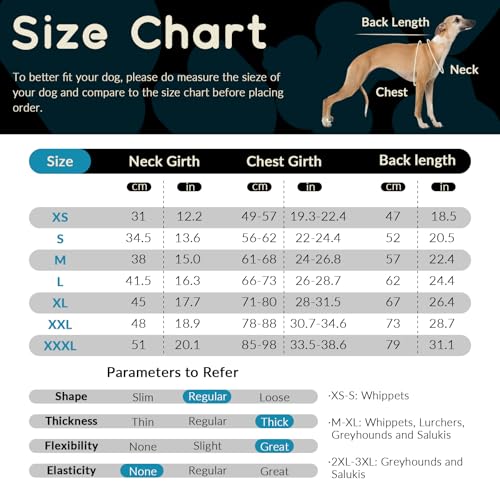 Wasserdichter Windhundmantel, Wasserdichter Winddichter Jacken für Windhund Rollkragenpullover Fleece Windhund Sweater Salukis warm Mantel