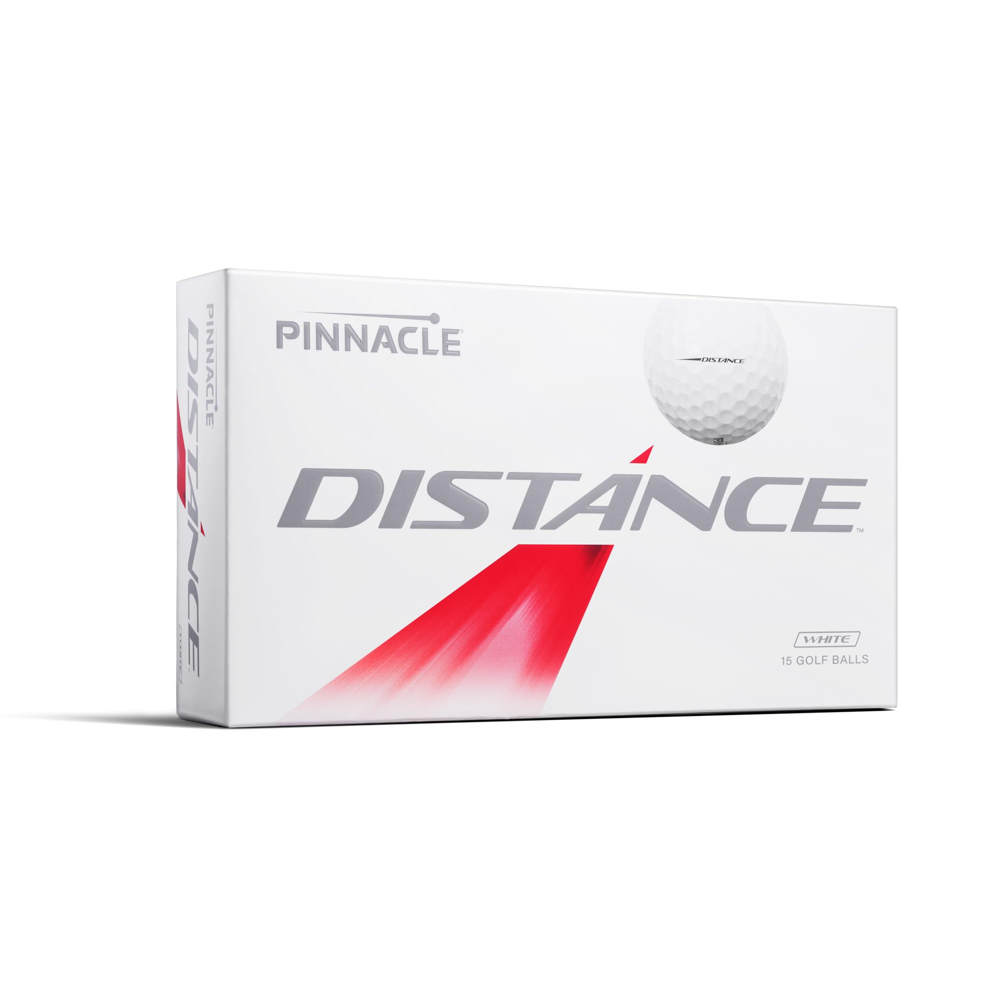 Pinnacle Distance Golf Ball, Pack of 15, White