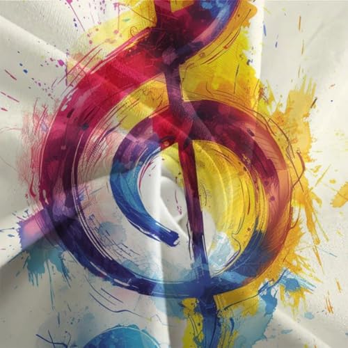 Parure de lit musique 200x200cm microfibre douce pour lit double facile à laver