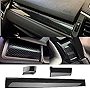 Carbon Fiber Grain Interior Center Control Dashboard Stripe Cover Trim Panel for Honda 10th Gen Civic 2016 2017 2018 2019 2020