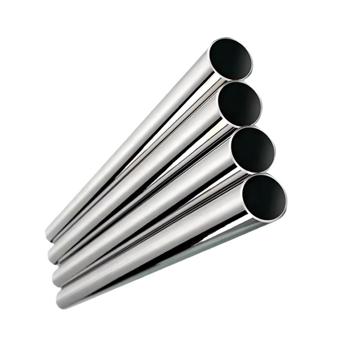 Tubos metálicos sin costura Tubo redondo de acero inoxidable 304 49 cm longitud, pulido por dentro y fuera for construcción(35 * 32mm)