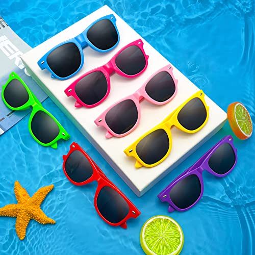 Pibupibu Kids Neon Colors Party Favor Supplies Unisex Sunglasses Pack of 83