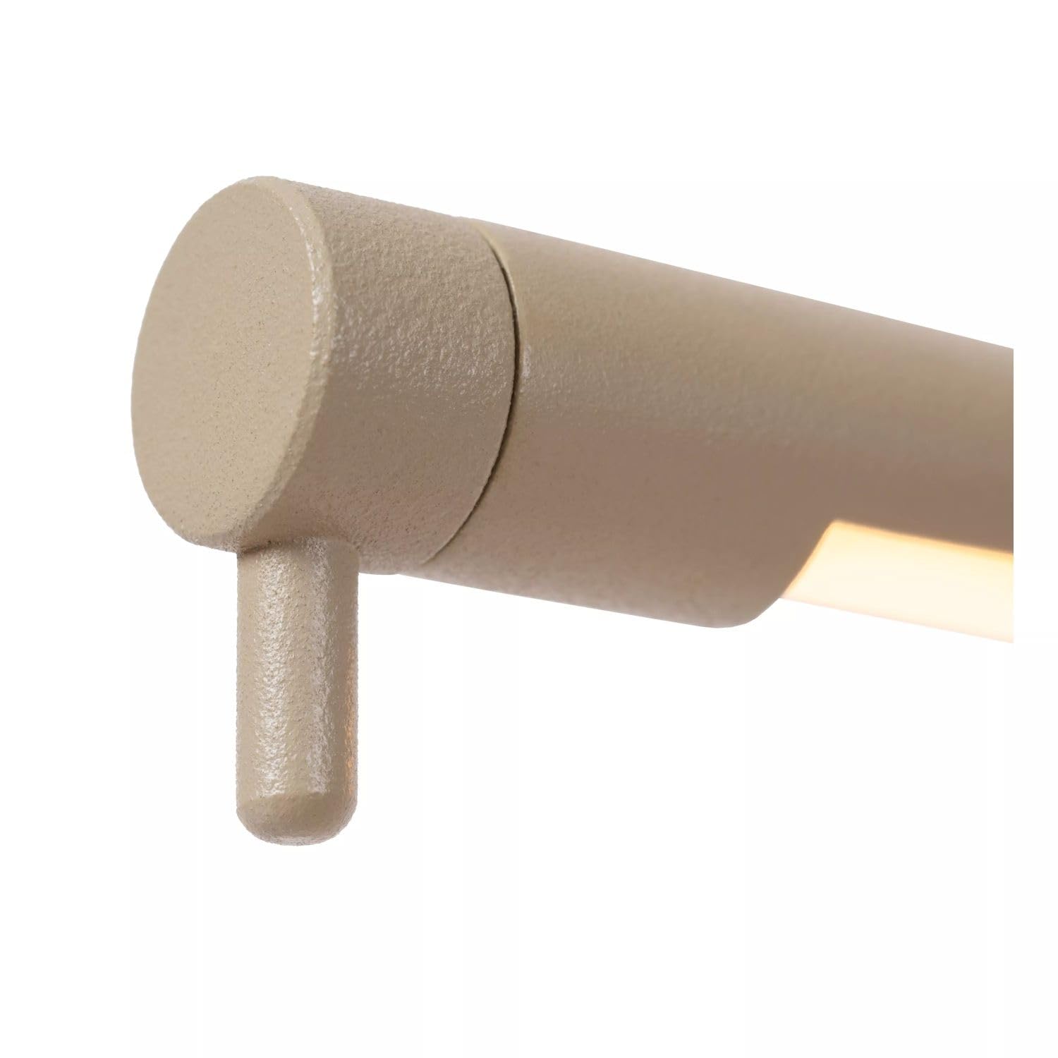 LED Tischlampe Aluminium Taupe Schreibtisch Büro Wohnzimmer 33 cm niedrig warmweißes Licht 2700 K 250 lm 6 W dimmbar Touch Tischleuchte Modern SIVON