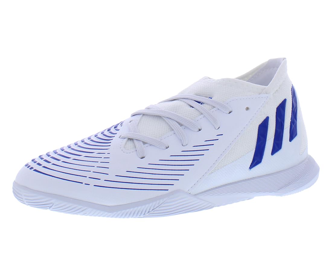 Adidas Predator Edge.3 in GS Boys Shoes Size 12, Color: White/Blue
