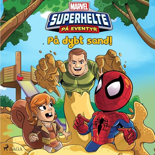 Page de couverture de Marvel - Superhelte på eventyr - På dybt sand!