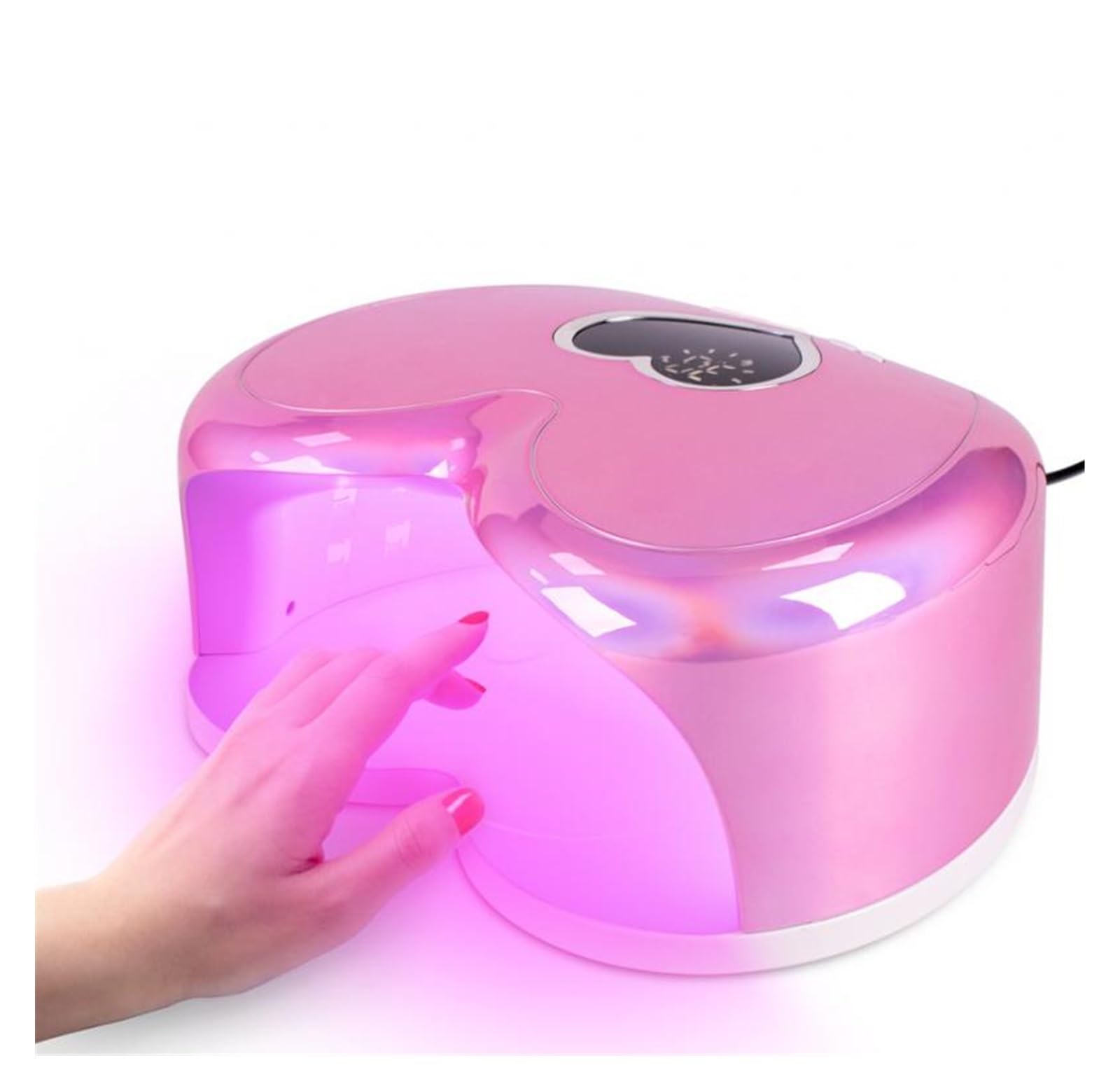 Lampa UV do Paznokci, Lampa LED UV do paznokci 96 W Lampa UV/LED do suszenia paznokci Manicure Kształt serca Profesjonalny lakier do paznokci Lampa susząca Maszyna Szybkie wysychanie Wszystkie lakiery