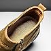 Men's Zipper Leather Boots Fashion Flat Bottom Ankle Boots Casual Walking Non Slip Snow Winter Boot