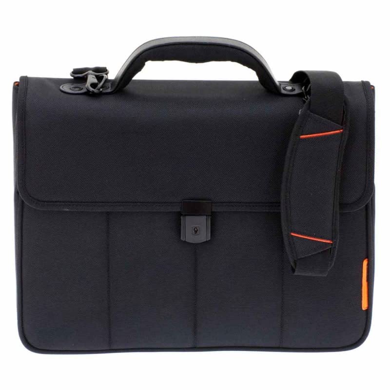 Davidts BRIEFCASE 41cm Double + Front Pocket The Davidt's Chase Black (Noir)